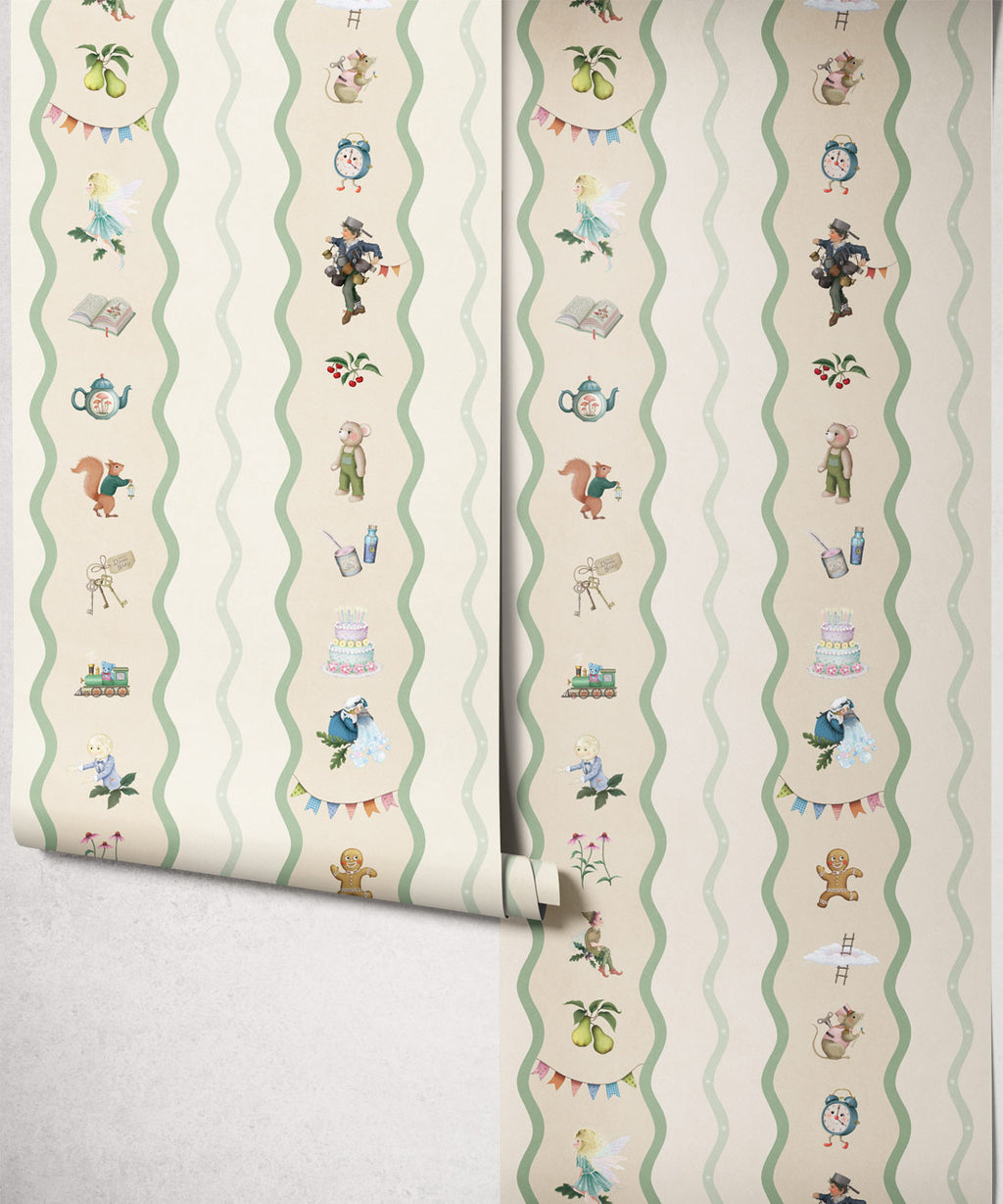 Slippery Slip Wallpaper, Canvas