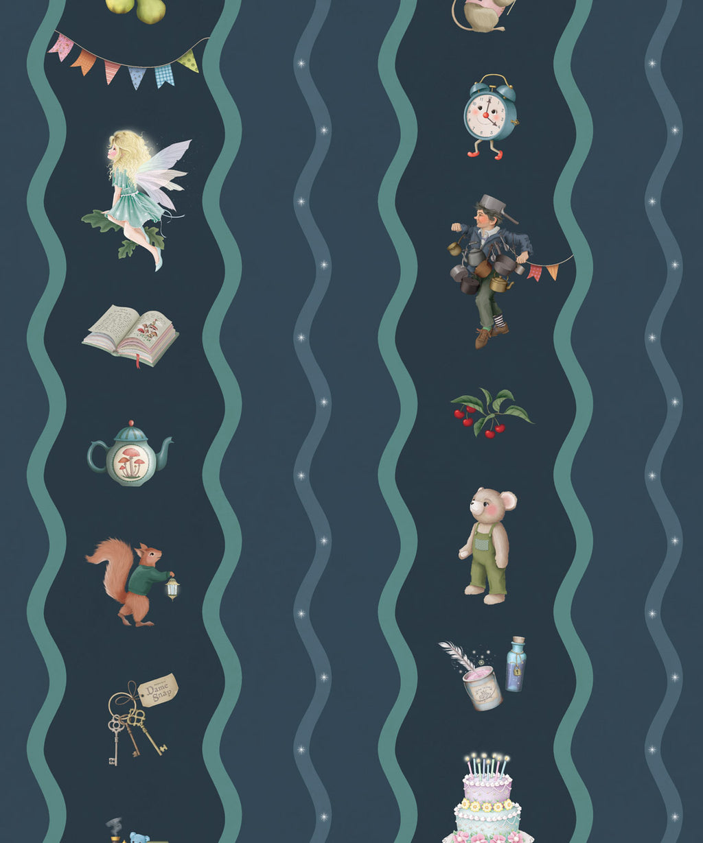 Slippery Slip Wallpaper, Night