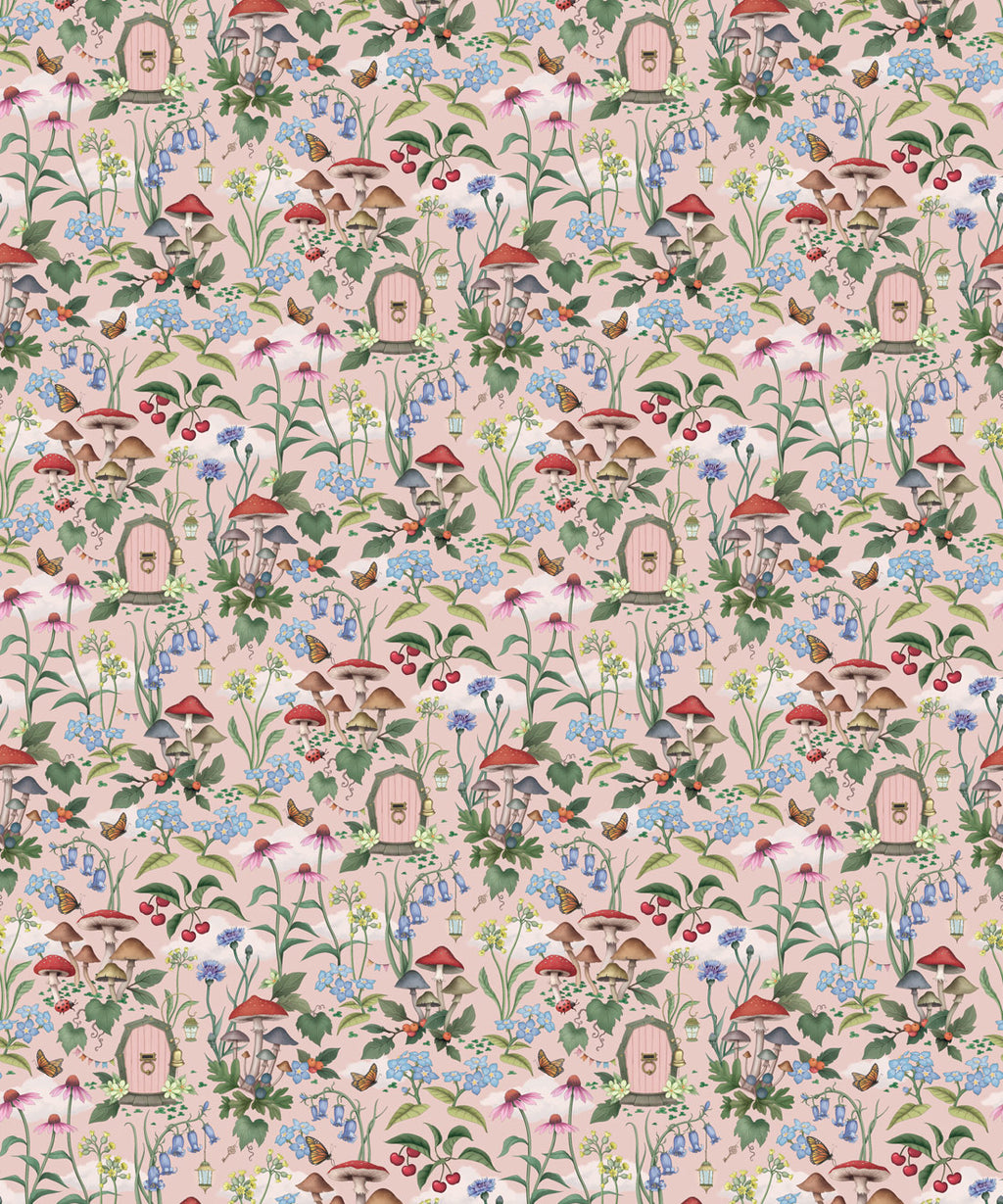The Wishing Door Wallpaper, Blush