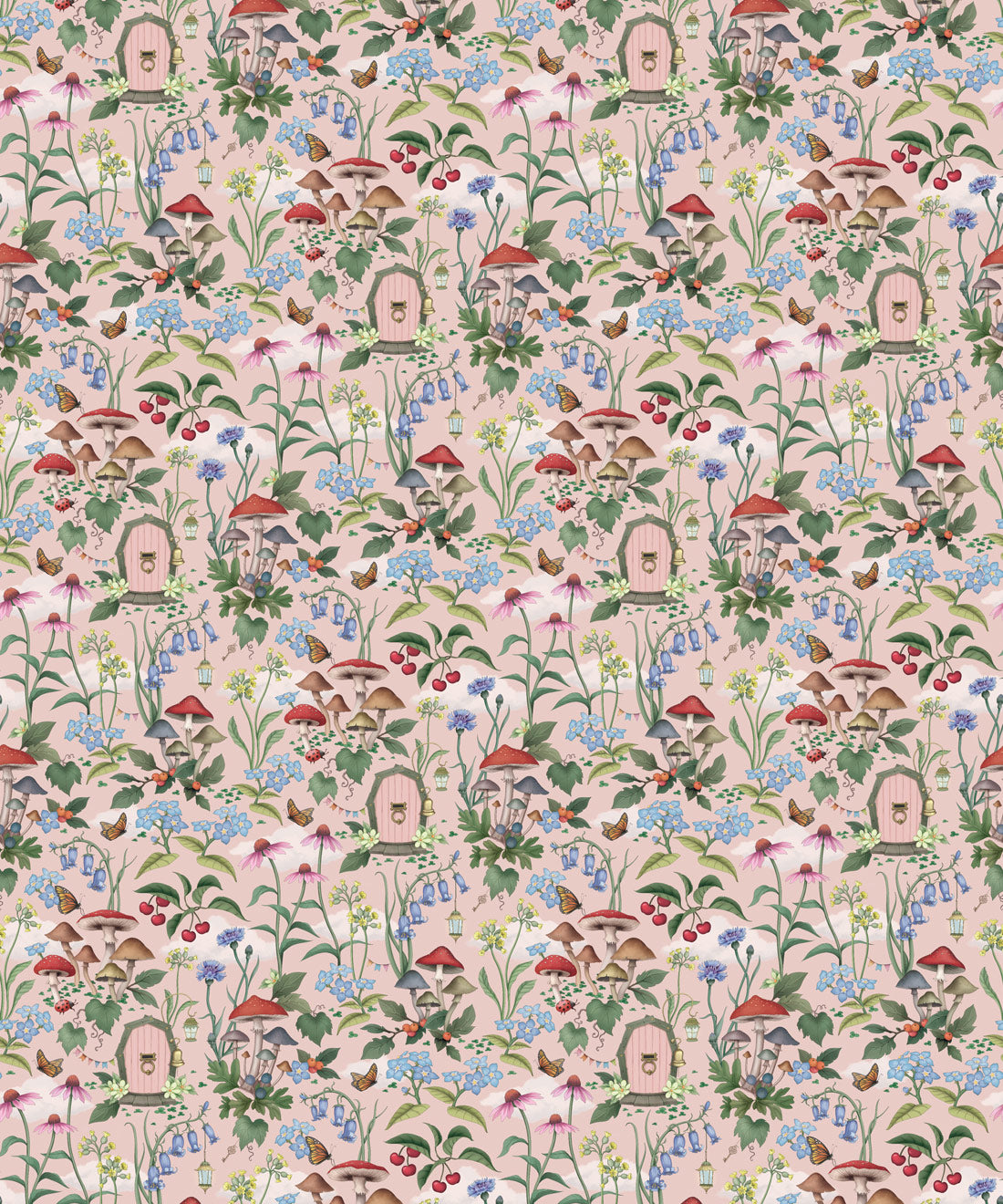 The Wishing Door Wallpaper, Blush