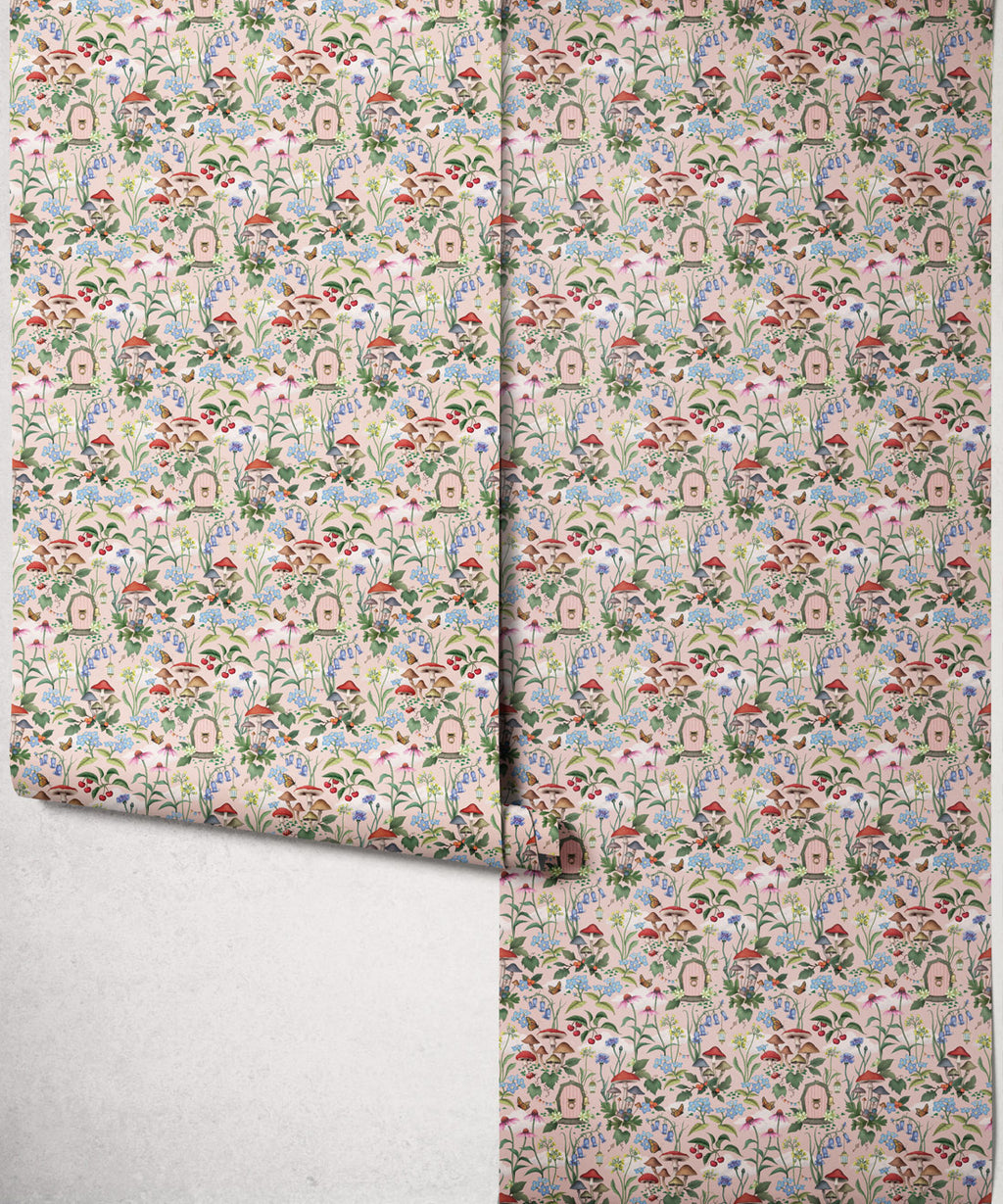 The Wishing Door Wallpaper, Blush
