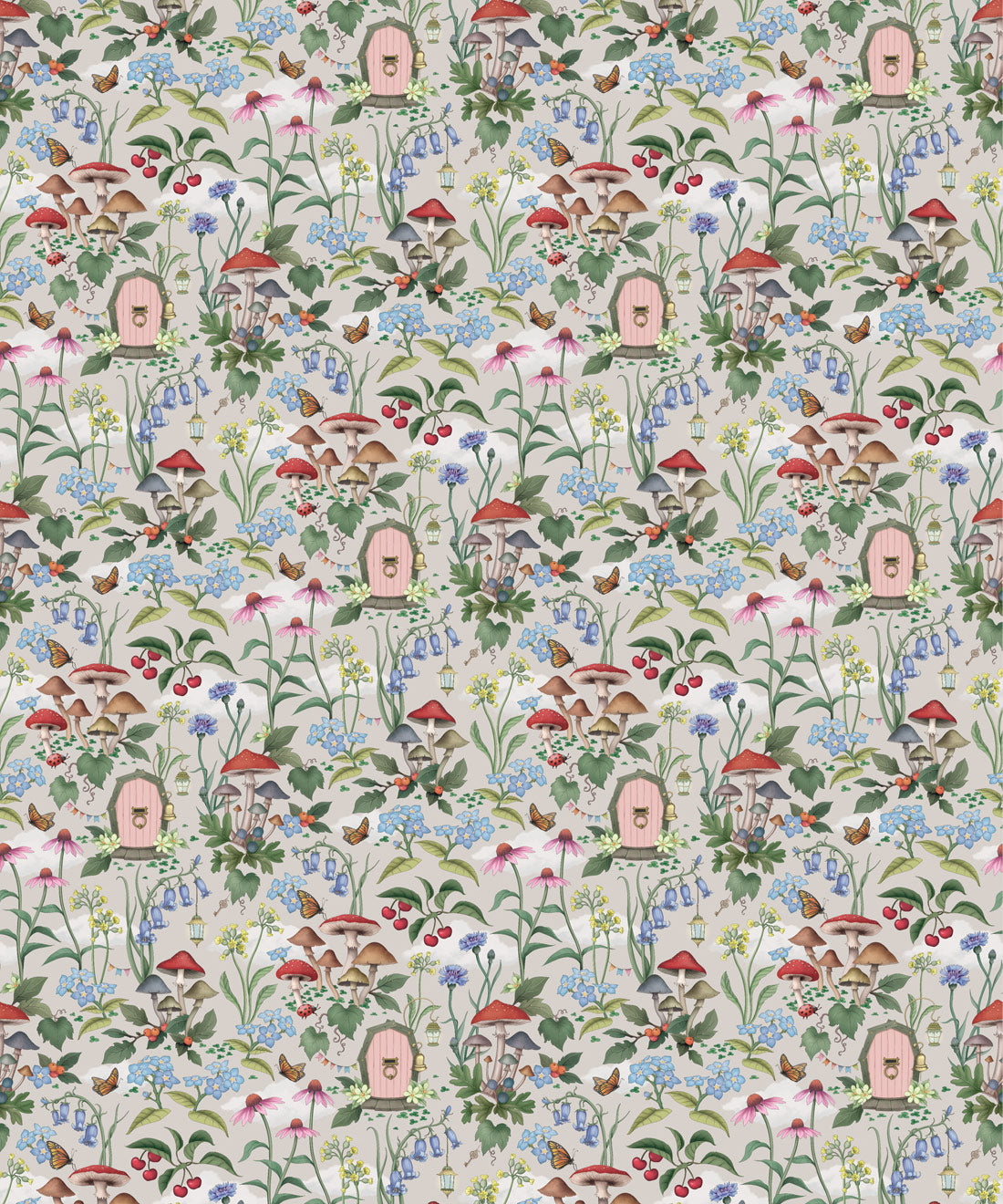 The Wishing Door Wallpaper, Mushroom