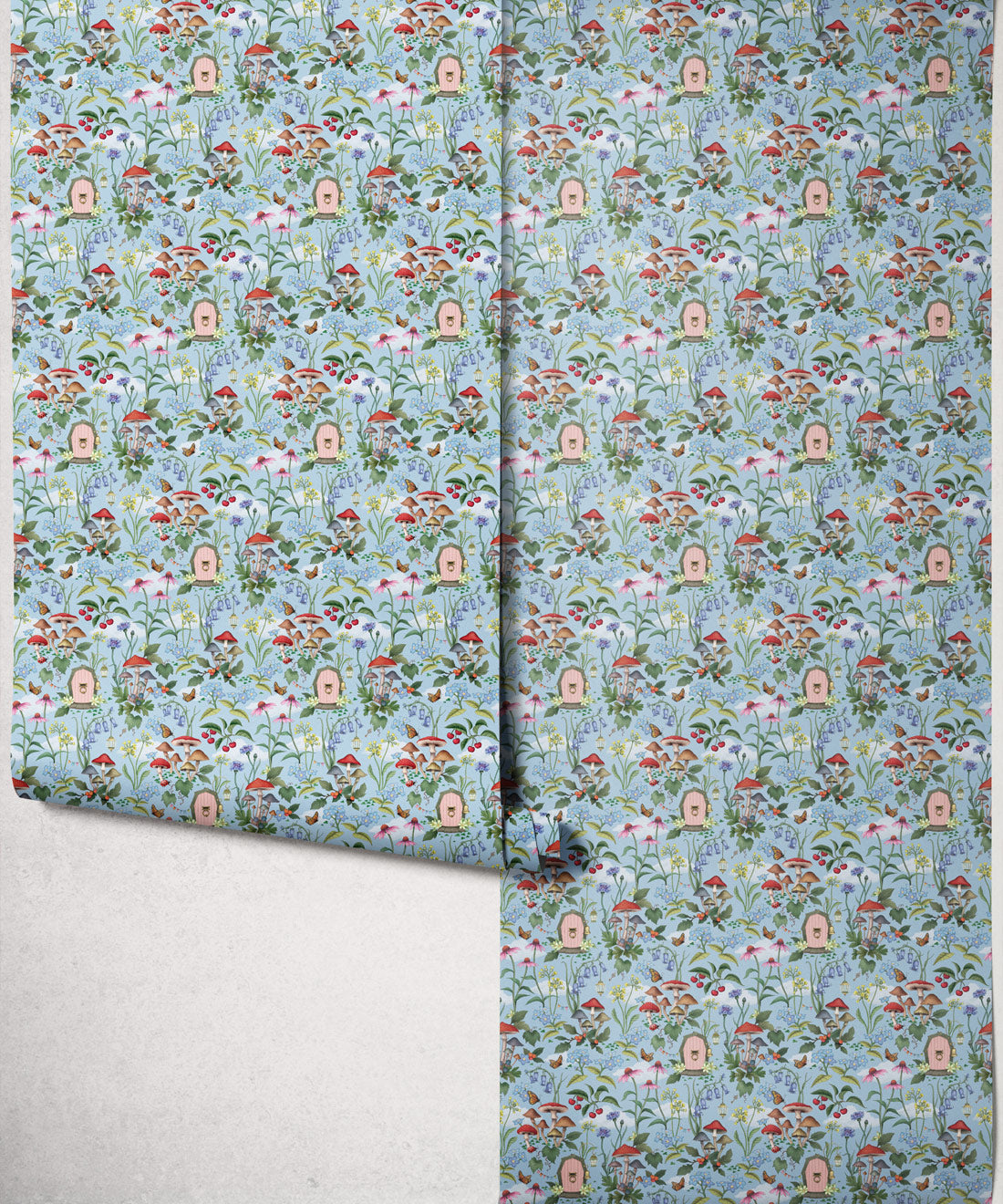 The Wishing Door Wallpaper, Periwinkle