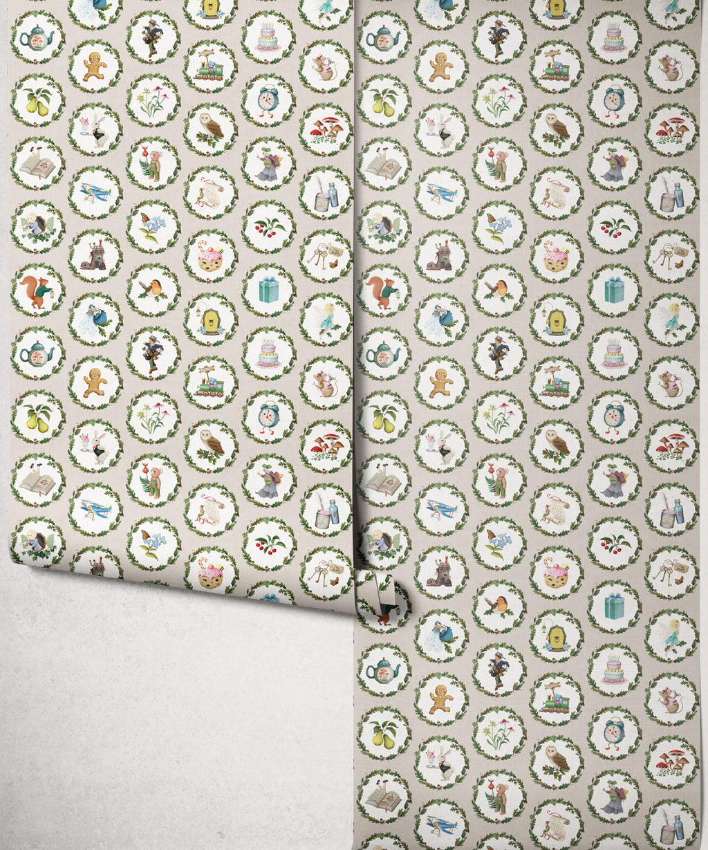 Enchanted Keepsakes Wallpaper, Mushroom