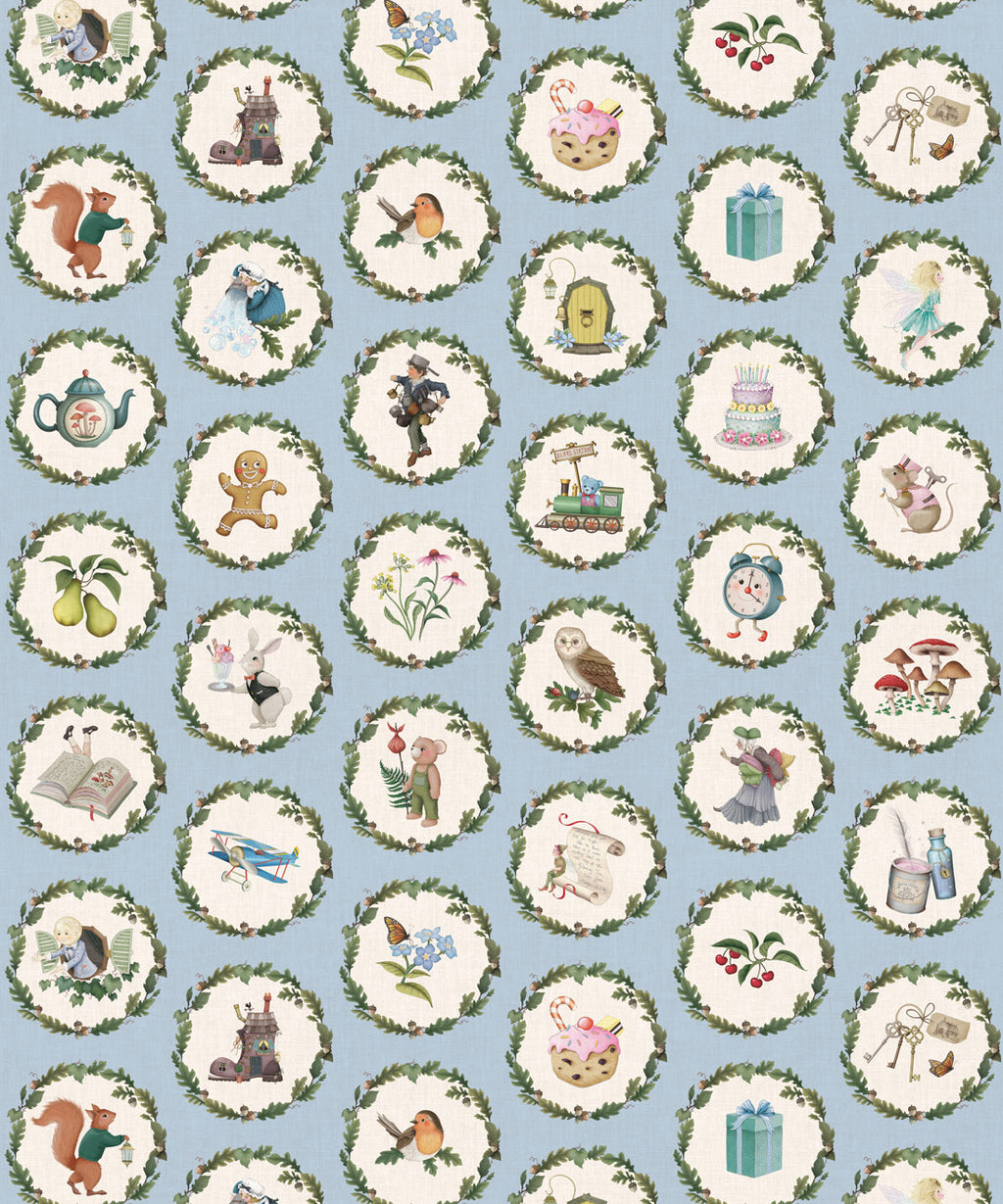 Enchanted Keepsakes Wallpaper, Periwinkle