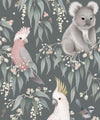 Bush Babies Wallpaper, Gum Gray