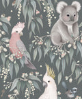 Bush Babies Wallpaper, Gum Gray