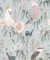 Bush Melody Wallpaper, Soft Blue
