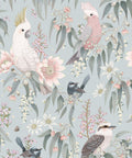 Bush Melody Wallpaper, Soft Blue