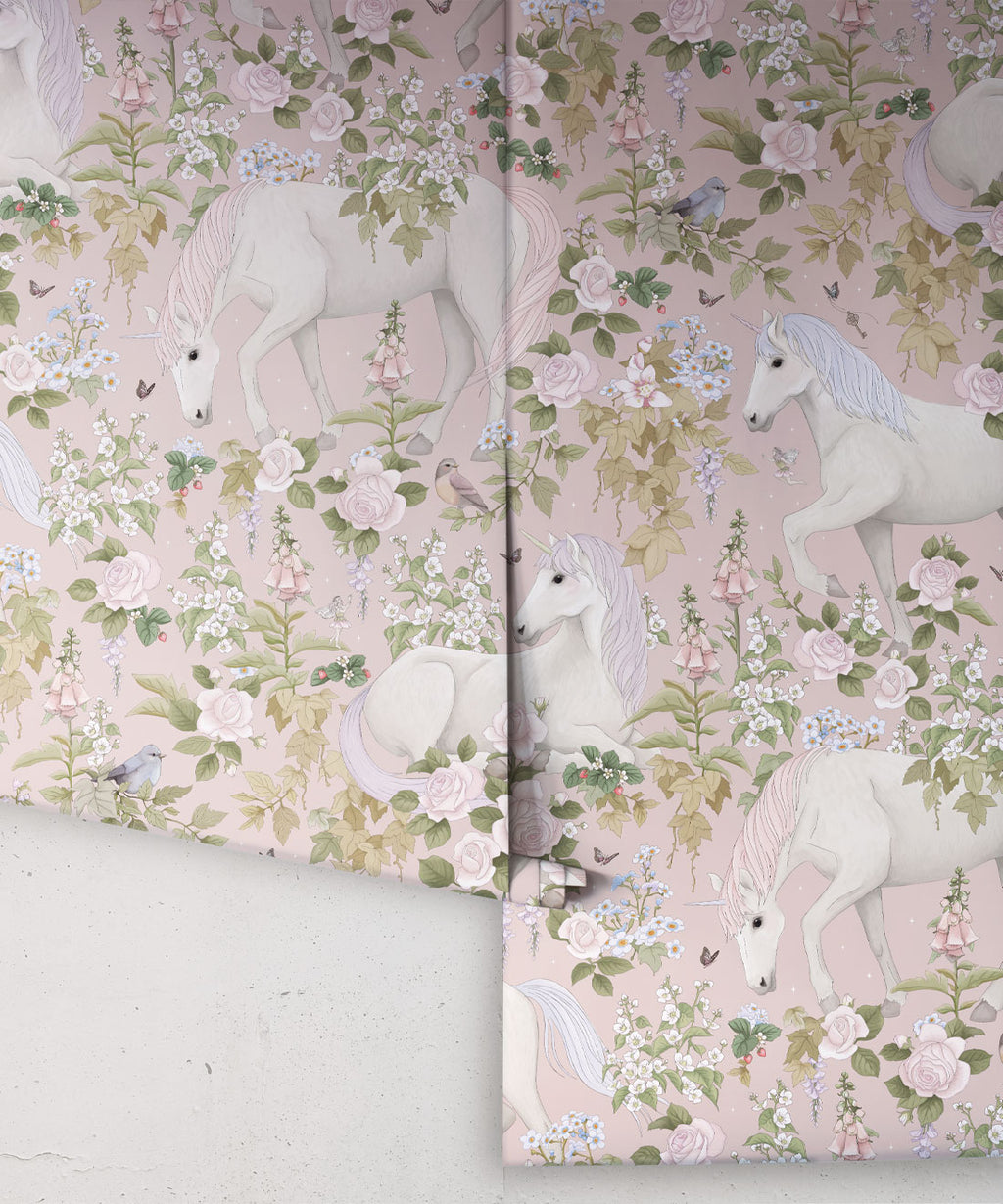Unicorn Dreams Wallpaper, Ballet Rose