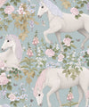 Unicorn Dreams Wallpaper, Provincial Blue