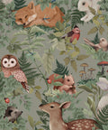 In The Woods Wallpaper, Dusty Green