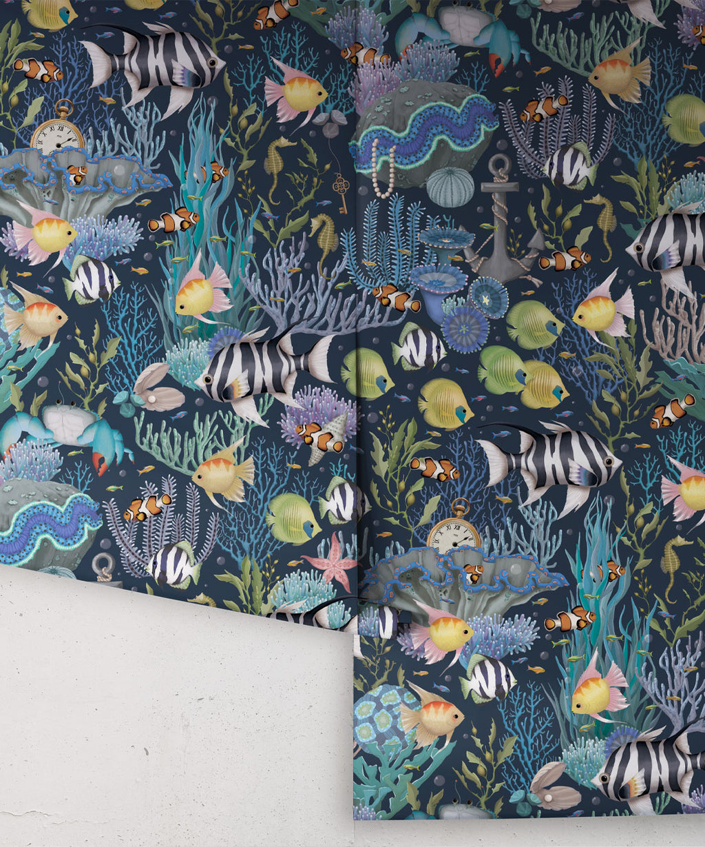 Treasure Reef Wallpaper, Deep Ocean