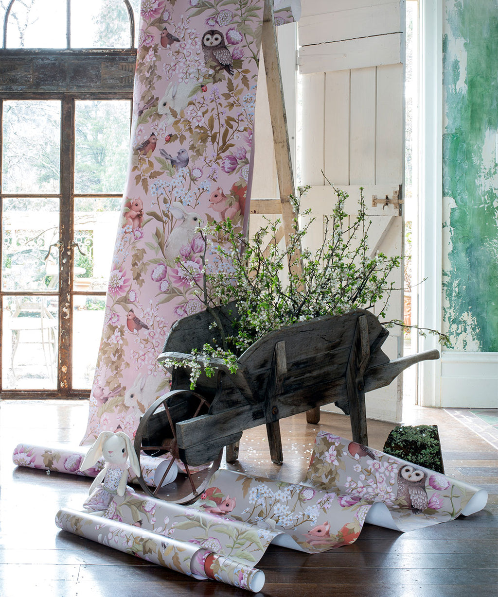 Woodlands Wallpaper, Antique