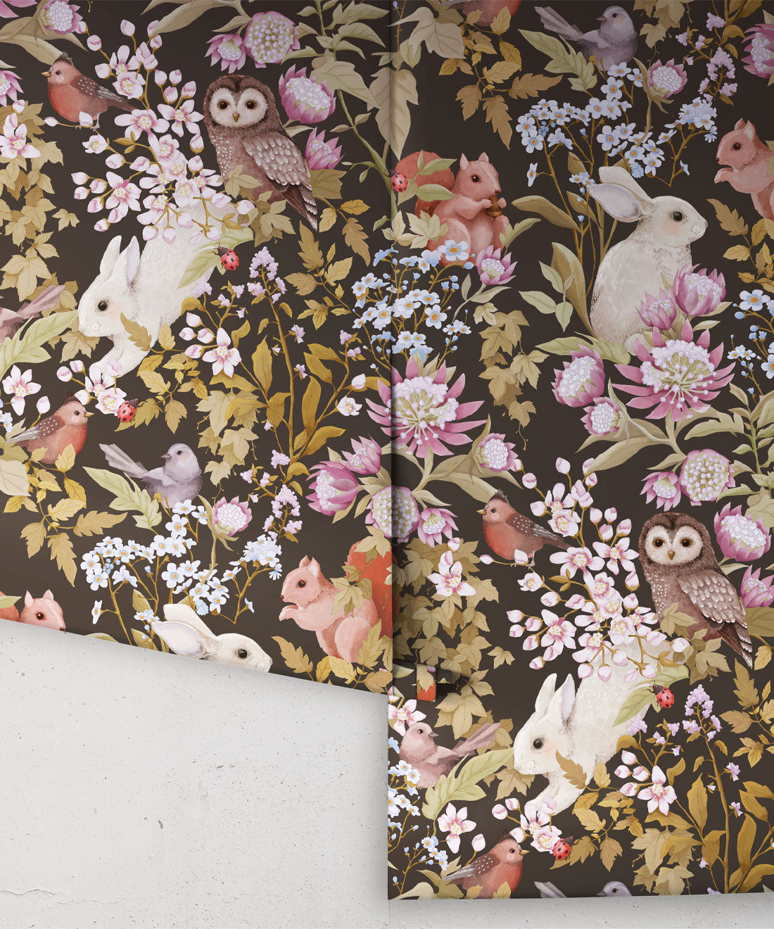 Woodlands Wallpaper, Antique