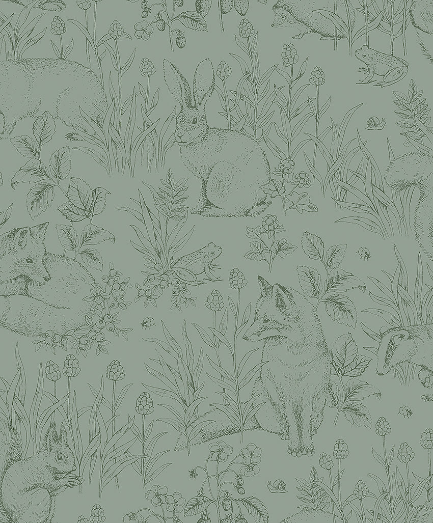 Forest Friends - Green & Black 7477