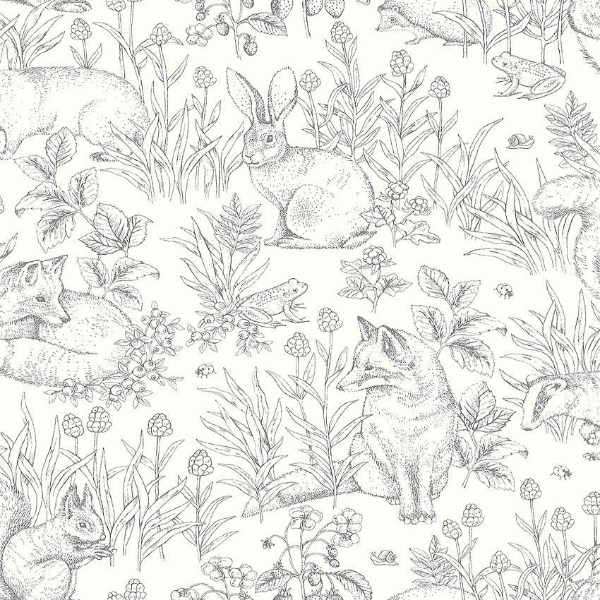 Forest Friends - Black & Cream 7478
