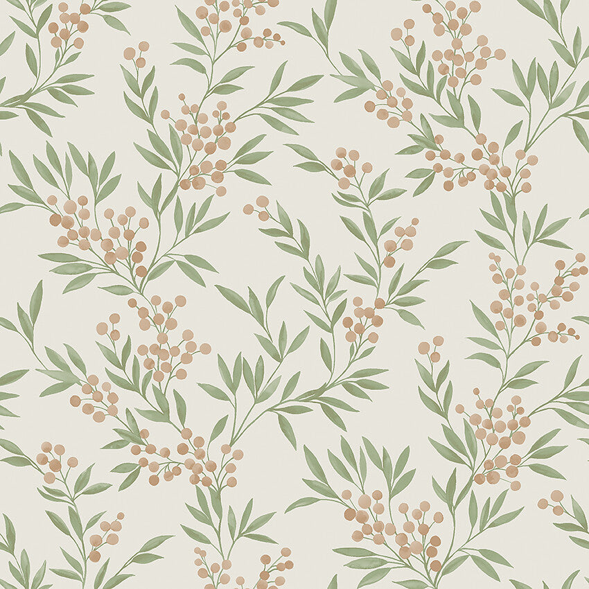 Forest Berries 4714 - Red and Verdant Green