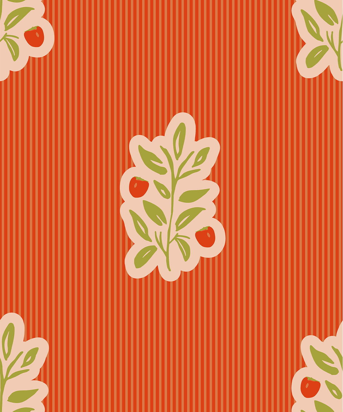 Piper, Nooooo Wallpaper, Tangerine