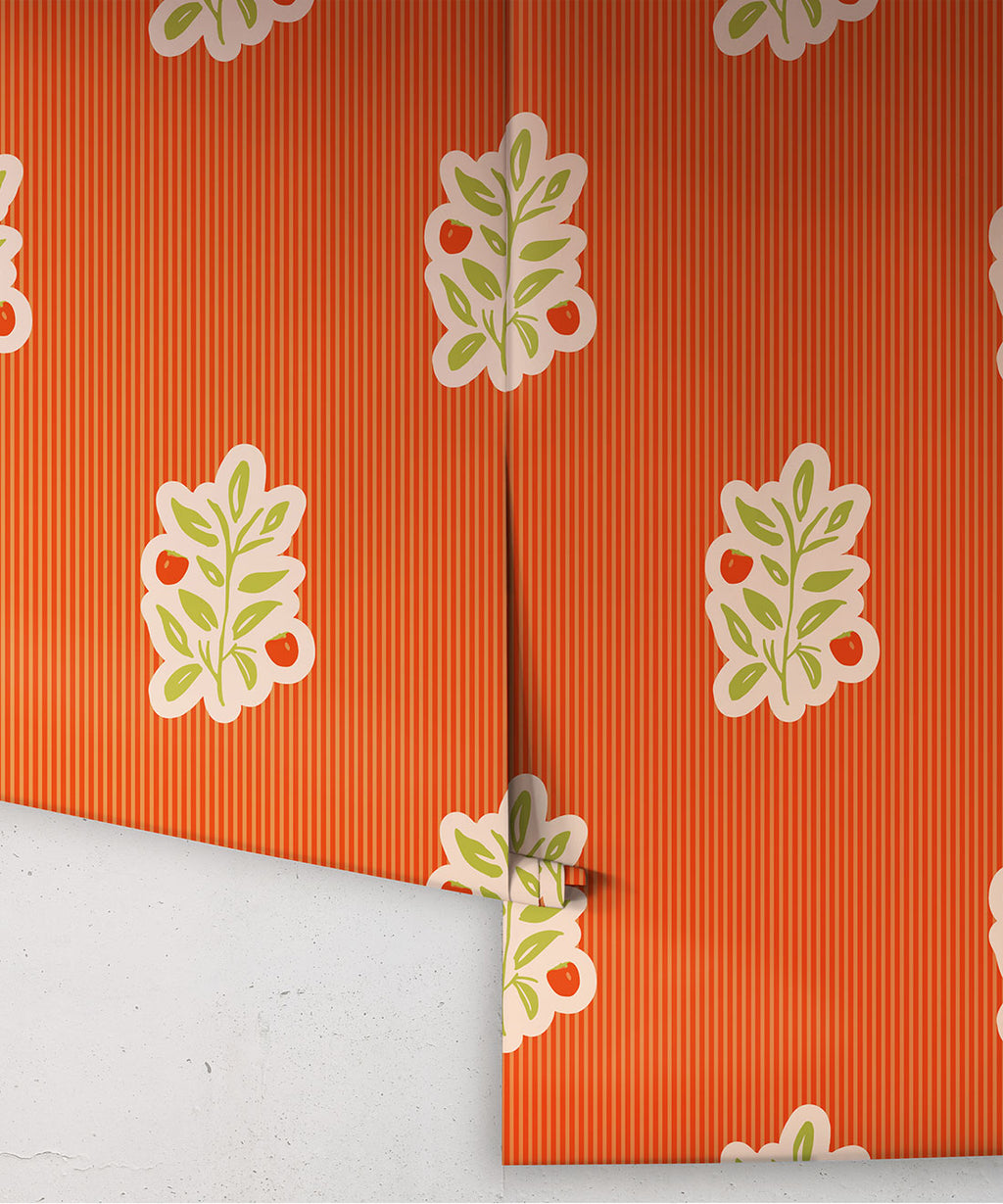 Piper, Nooooo Wallpaper, Tangerine