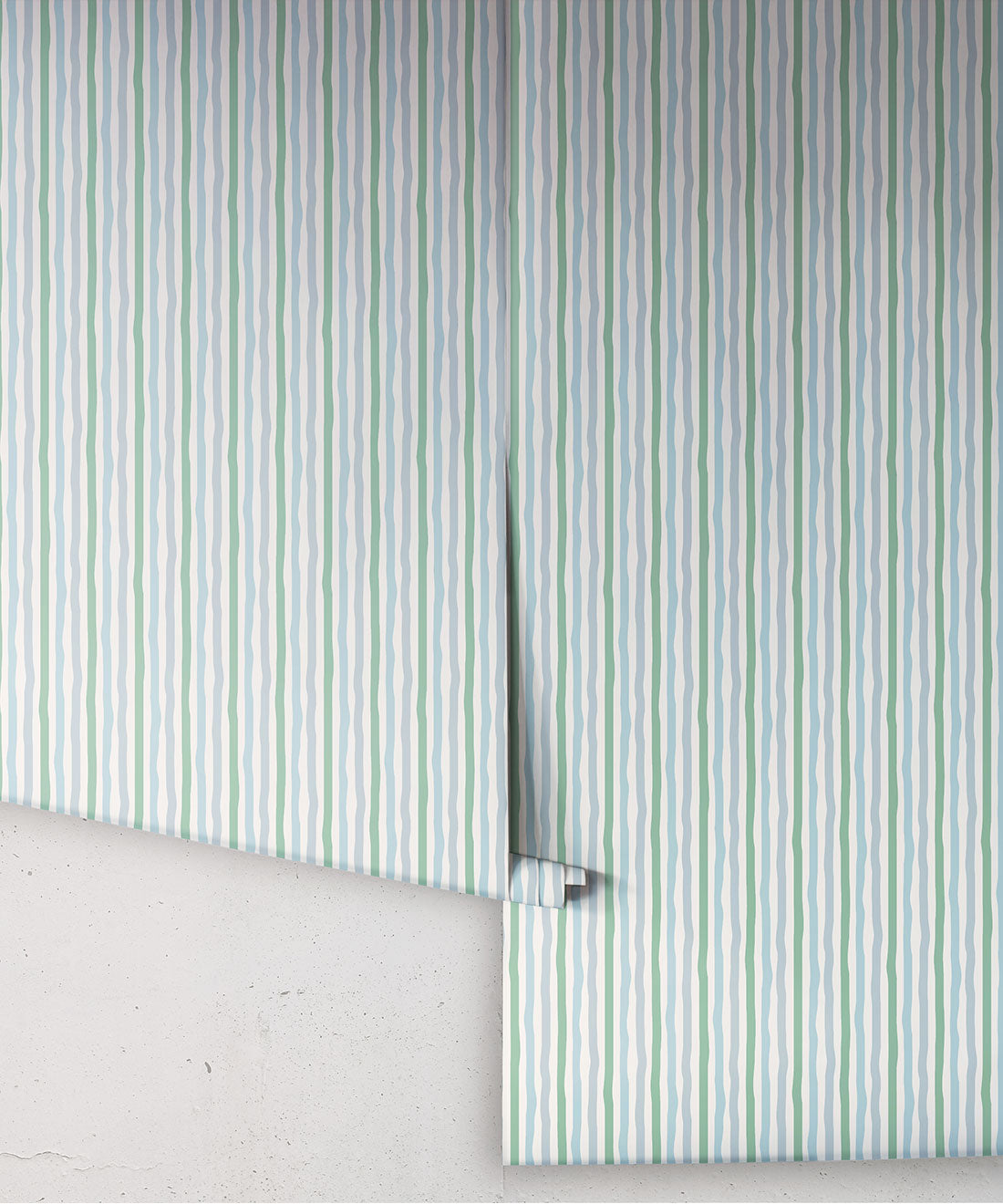 Can’t Keep It Straight Wallpaper, Blue & Green