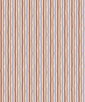 Can’t Keep It Straight Wallpaper, Brick & Periwinkle