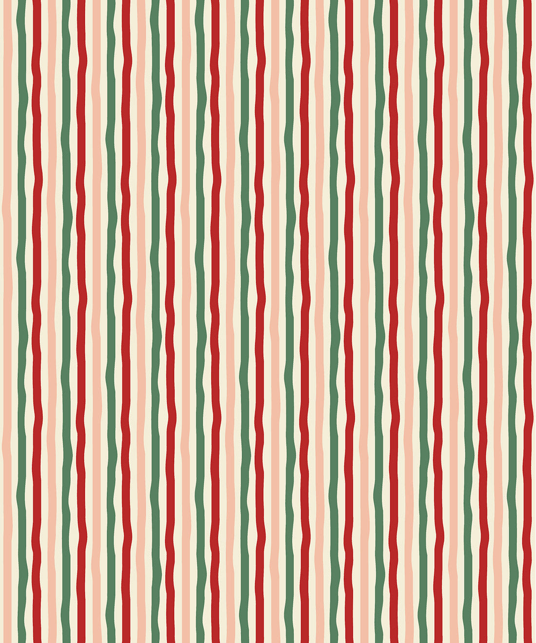 Can’t Keep It Straight Wallpaper, Red & Green