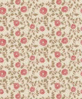 Mary Lennox Wallpaper, Olive & Red