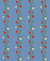 Strawberry Fields Wallpaper, Blue & Red