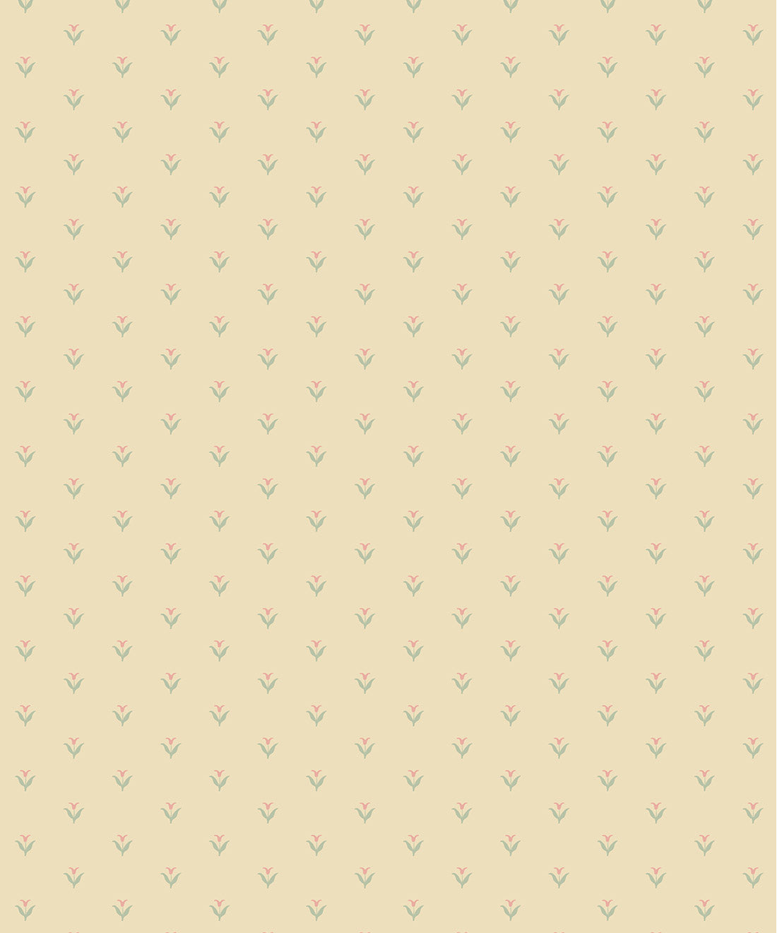 Nana’s Kitchen Wallpaper, Ivory, Sage & Pink