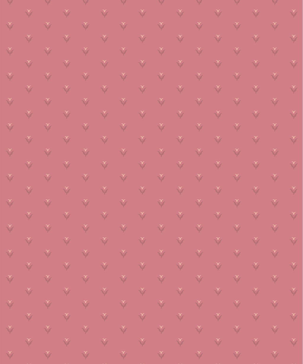 Nana’s Kitchen Wallpaper, Magenta