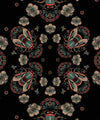 Bees Lace Wallpaper, Black