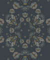 Bees Lace Wallpaper, Navy