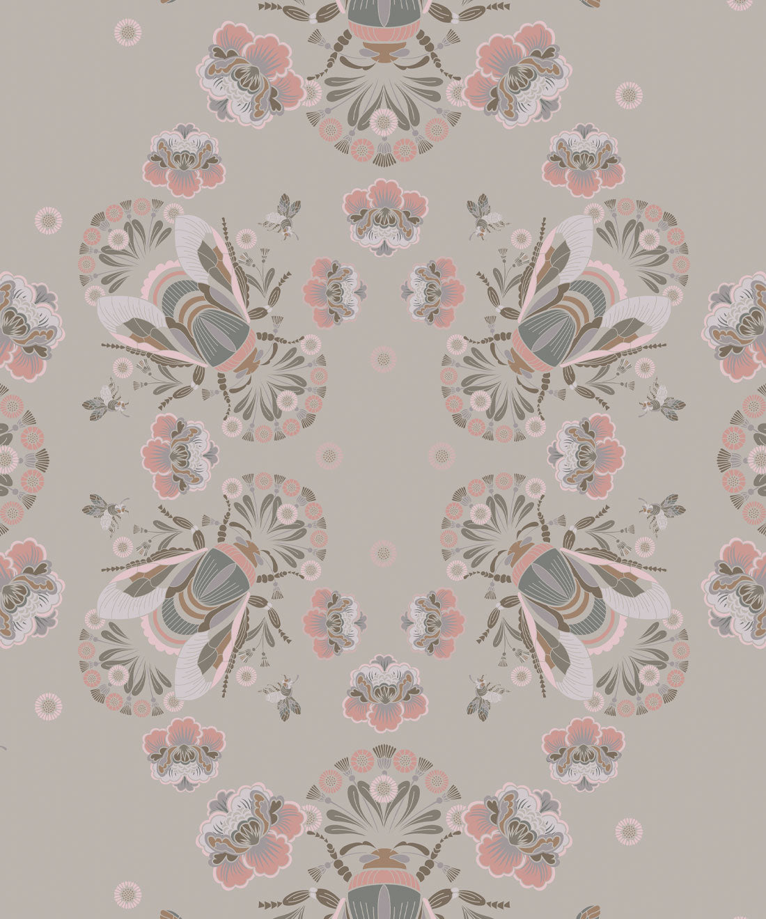 Bees Lace Wallpaper, Seashell
