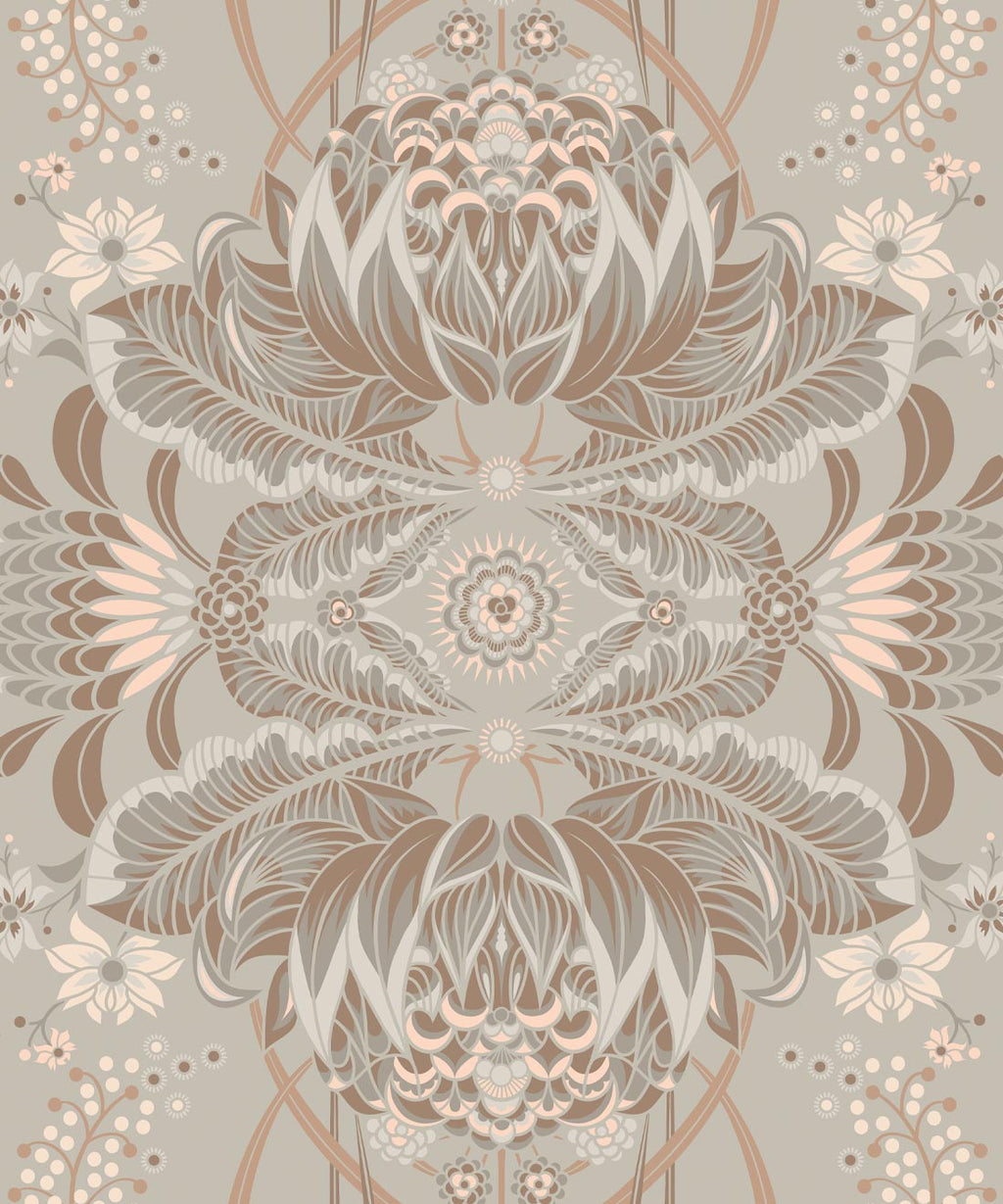 Bush Beauty Wallpaper, Beige