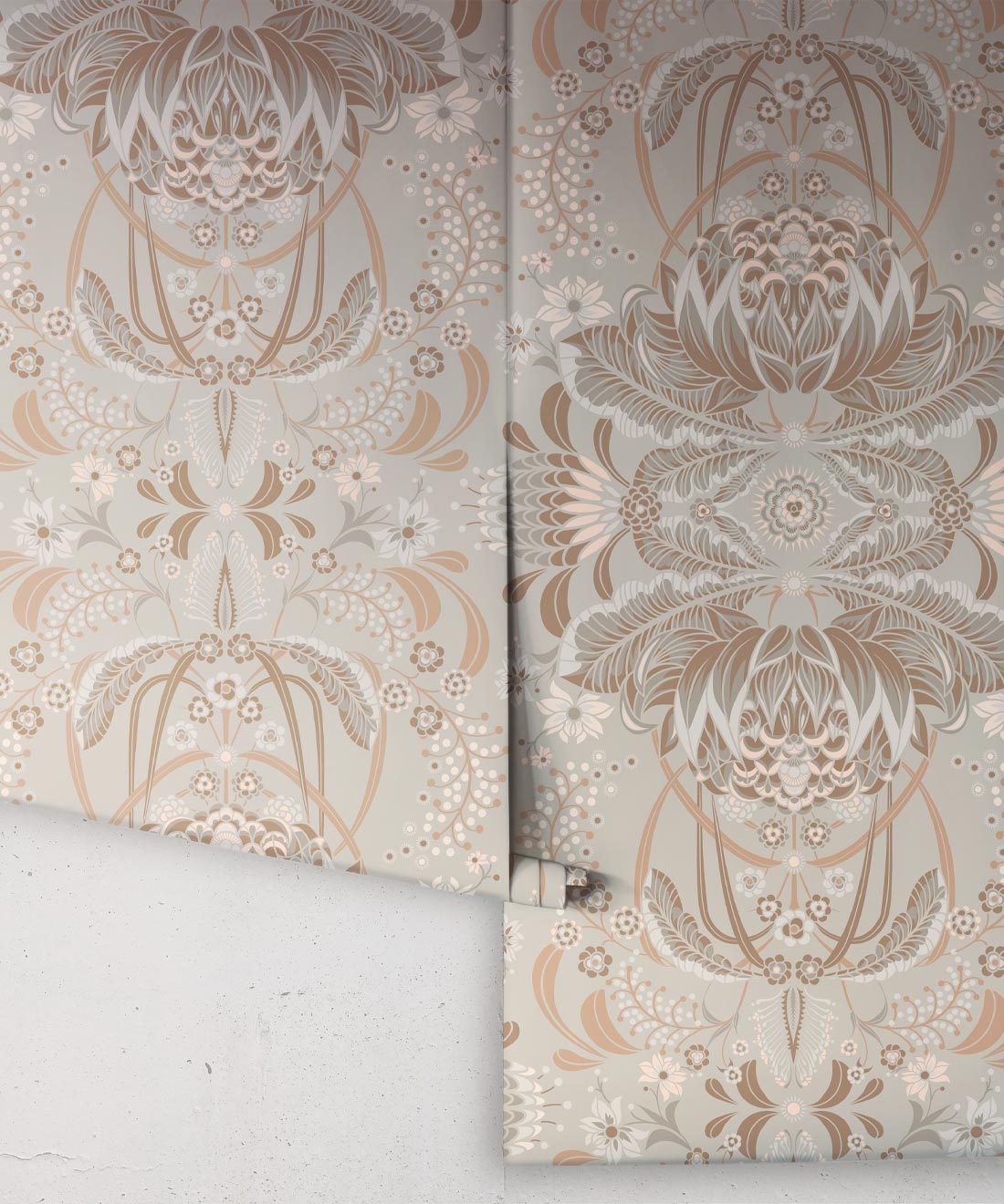 Bush Beauty Wallpaper, Beige