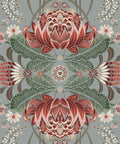 Bush Beauty Wallpaper, Duck Egg
