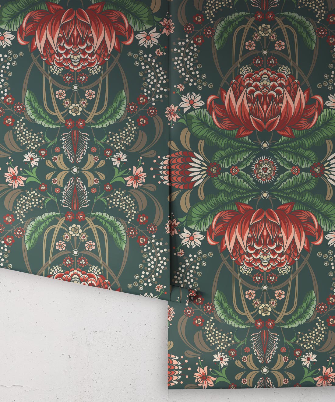 Bush Beauty Wallpaper, Navy