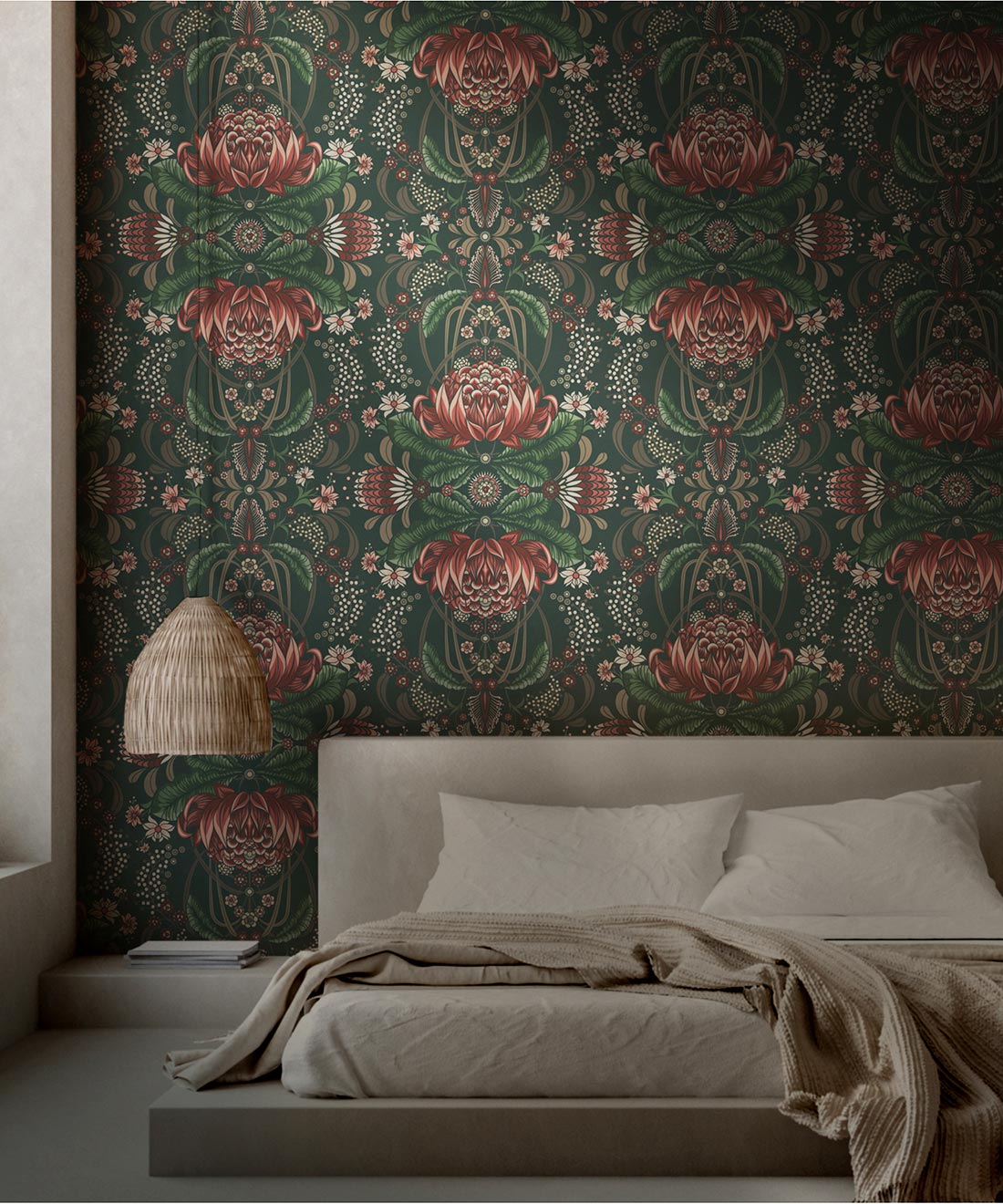Bush Beauty Wallpaper, Navy
