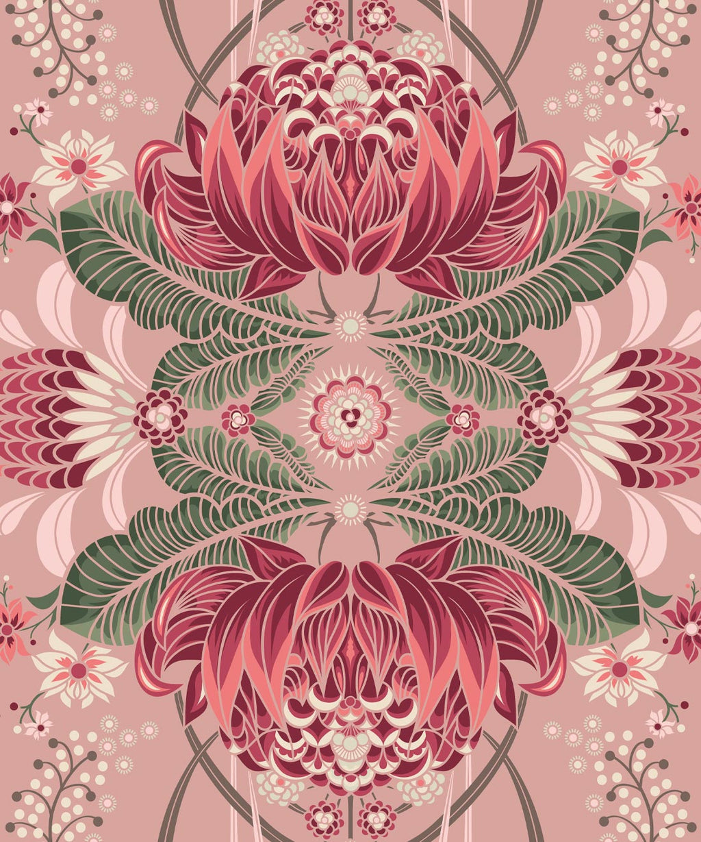 Bush Beauty Wallpaper, Pink