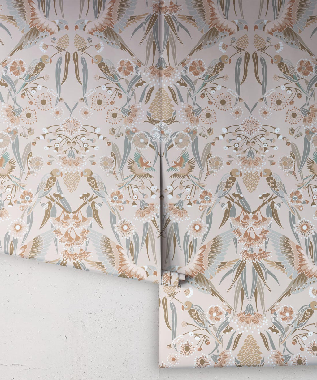 Gumnut Paradise Wallpaper, Latte