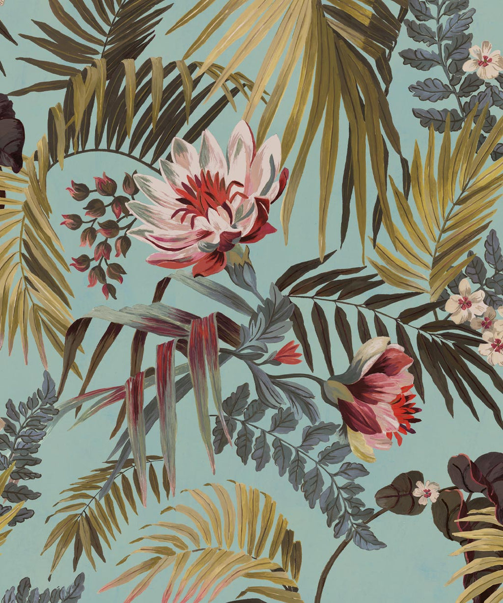 Majestic Palm Wallpaper, Mint