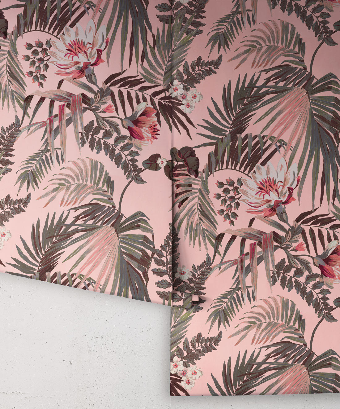 Majestic Palm Wallpaper, Rose