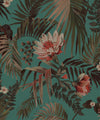 Majestic Palm Wallpaper, Teal