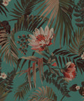 Majestic Palm Wallpaper, Teal