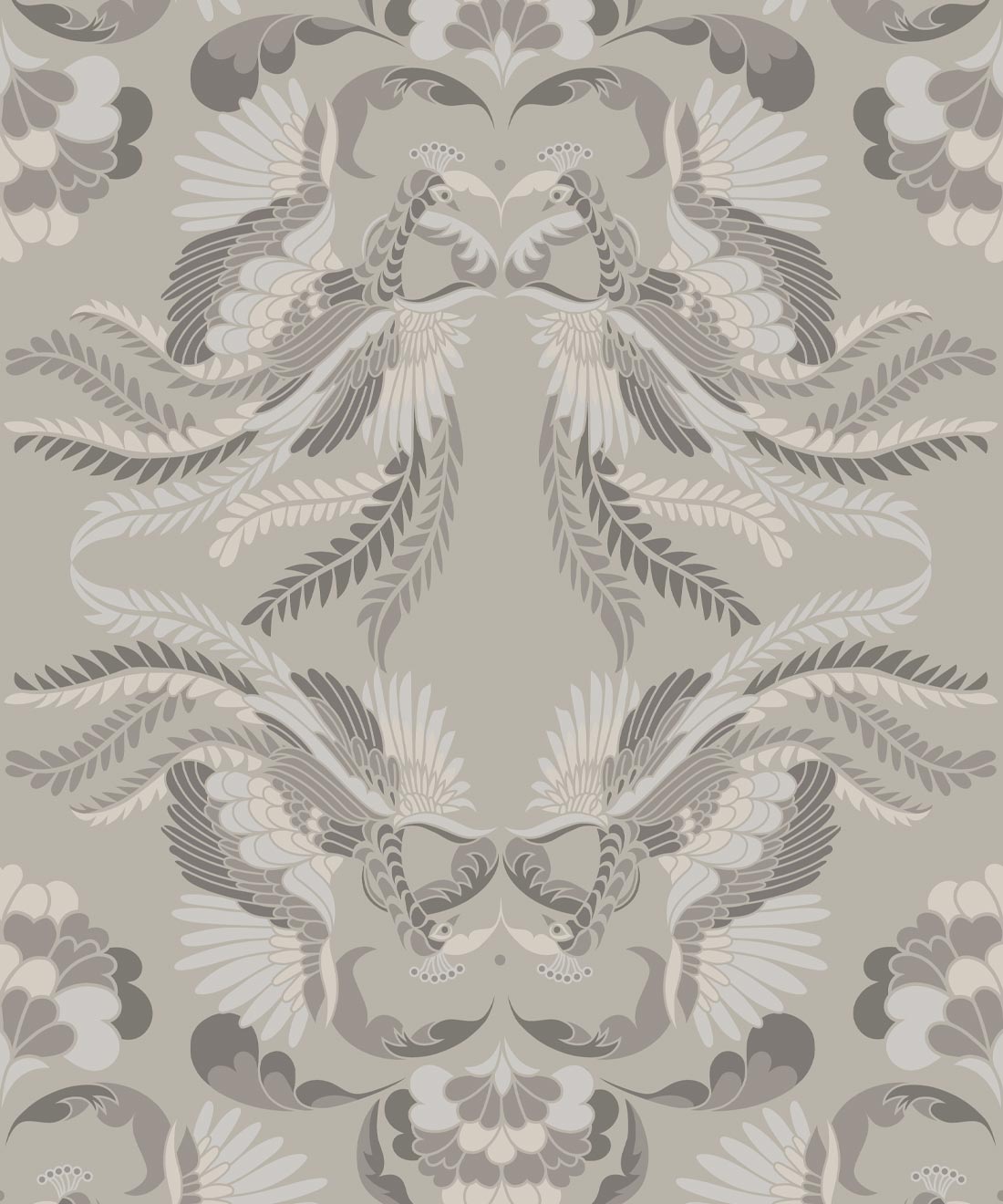 Prancing Peacocks Wallpaper, Cloud