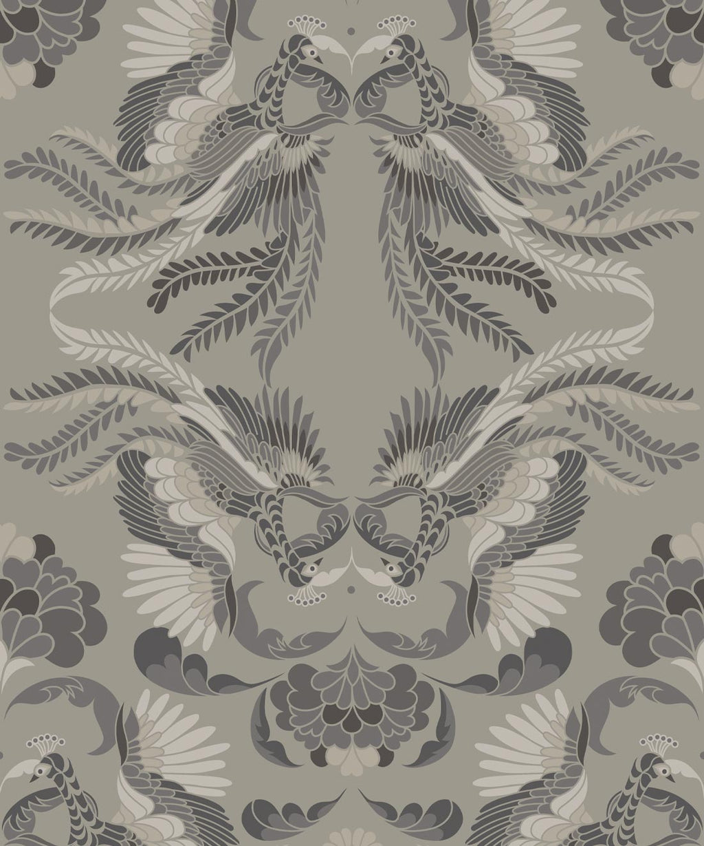 Prancing Peacocks Wallpaper, Dark Cloud