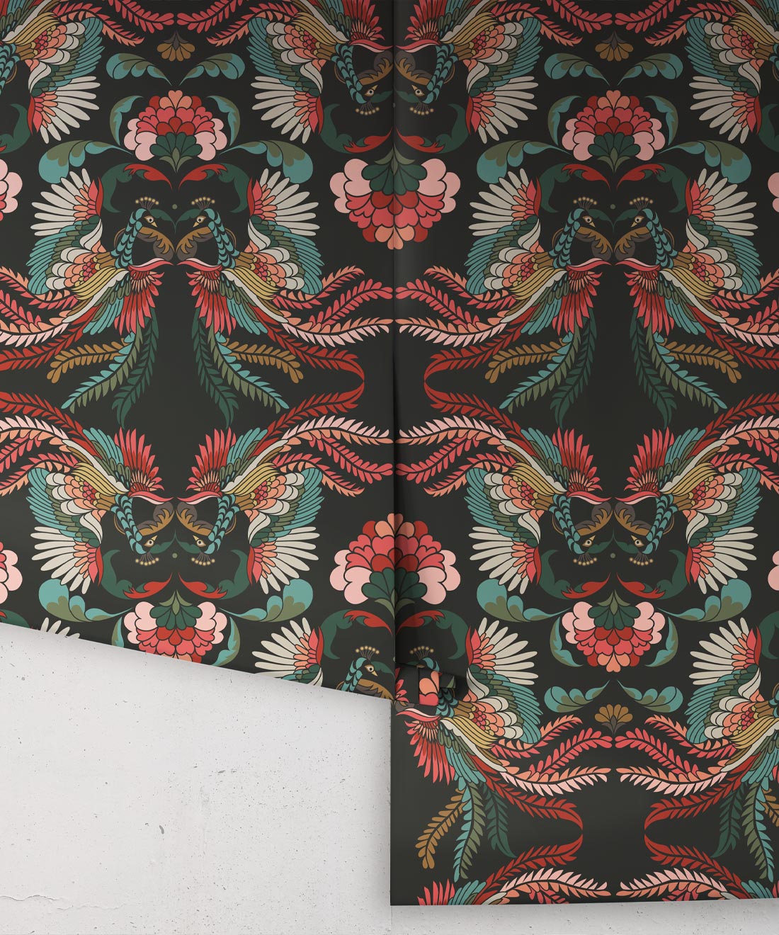 Prancing Peacocks Wallpaper, Miami