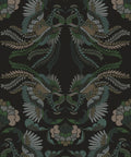 Prancing Peacocks Wallpaper, Midnight