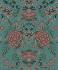 Waratah Wonderland Wallpaper, Teal